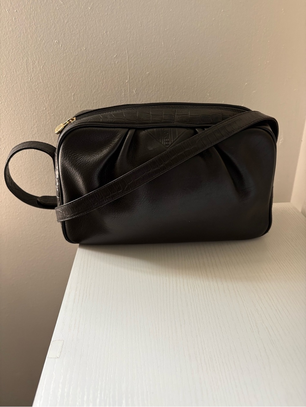 FENDI Black Leather Crossbody Bag - Picture 16 of 16